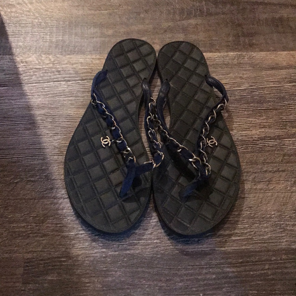 CHANEL chain sandals